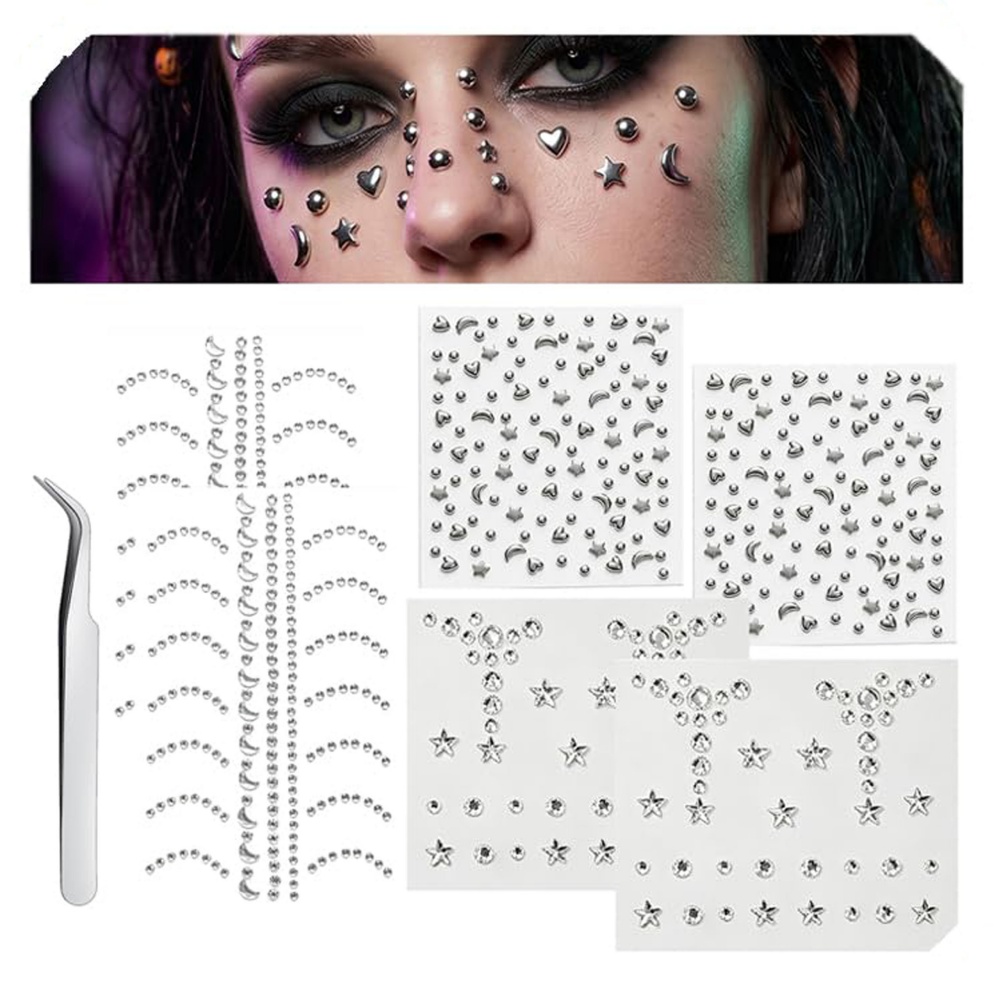 Body Jewelry Hoops - Fake Piercings Balls Stick on Nose