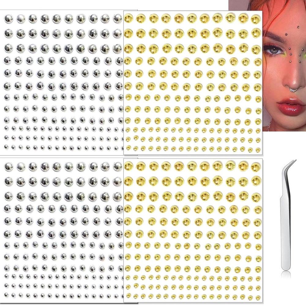 Body Jewelry And Piercing - 661Pcs Set Face Fake Piercings Fake