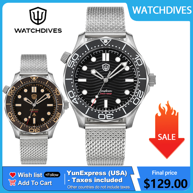 Body Jewelry Titanium - Watchdives 42mm Titanium Dive Watch NTTD