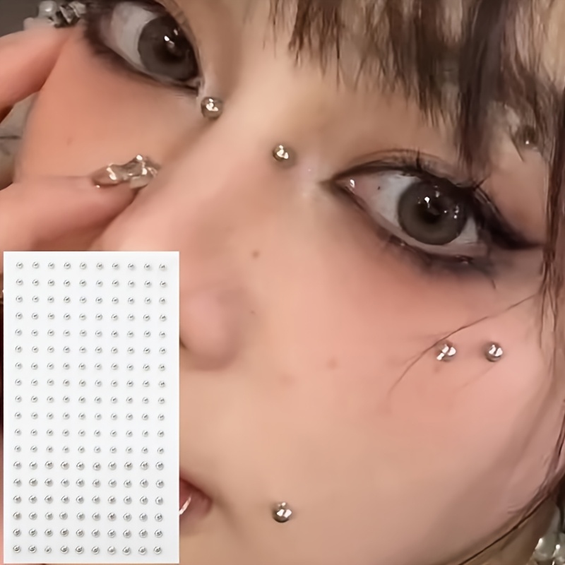 Body Jewelry And Piercing - 4pcs Set of Piercing-Free Self-Adhesive Fake