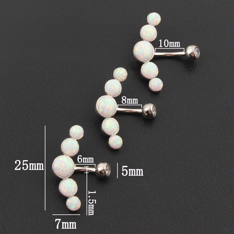 Belly button ring 925 sterling - Body Jewelry Materials 评论和价格