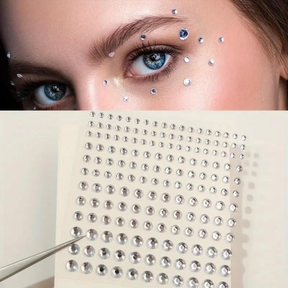 165pcs Self-Adhesive Rhineston - Body Jewelry And Piercing 评论和价格