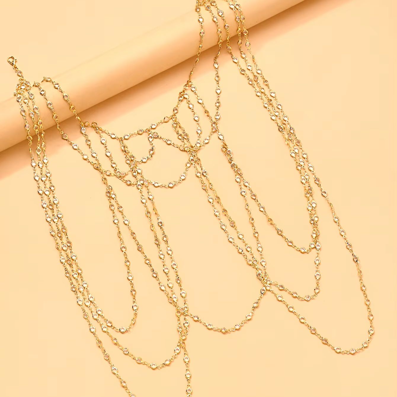 Gold Silver Plated Multi Layer - Body Jewelry Bra 评论和价格