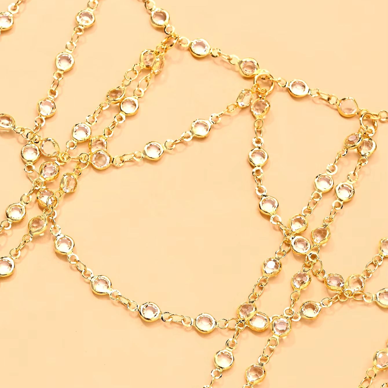 Gold Silver Plated Multi Layer - Body Jewelry Bra 评论和价格