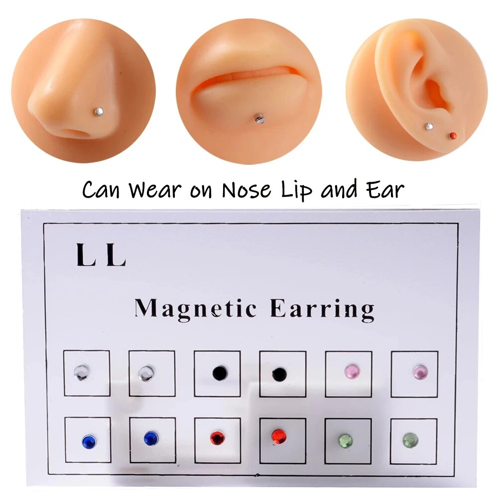 12PCS/Card Fake Cheater Non Pi - Body Jewelry Hoops 评论和价格