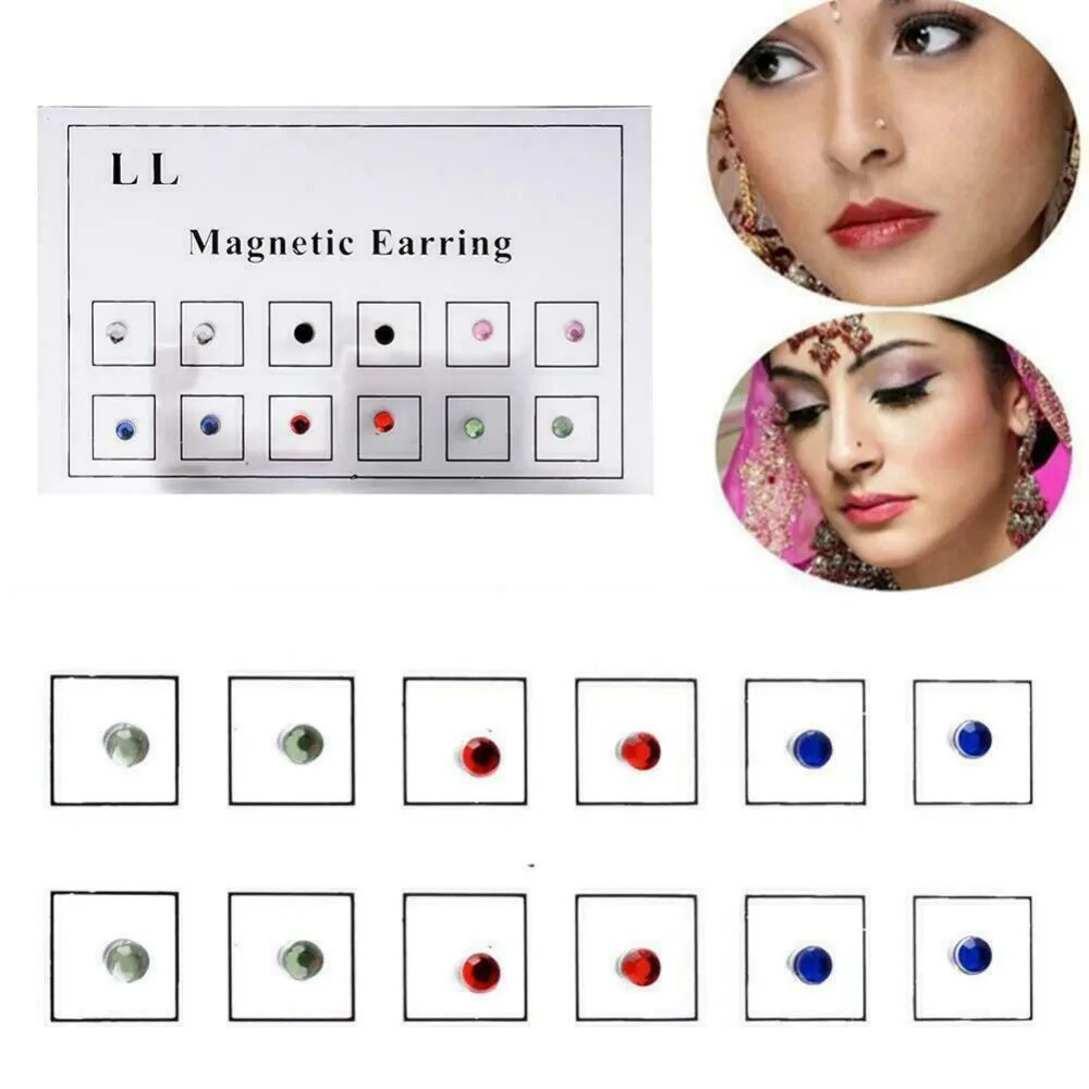 12PCS/Card Fake Cheater Non Pi - Body Jewelry Hoops 评论和价格