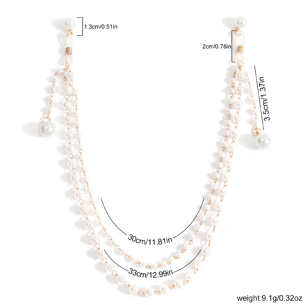Imitation Pearl Tassel Chest C - Body Jewelry And Piercing 评论和价格