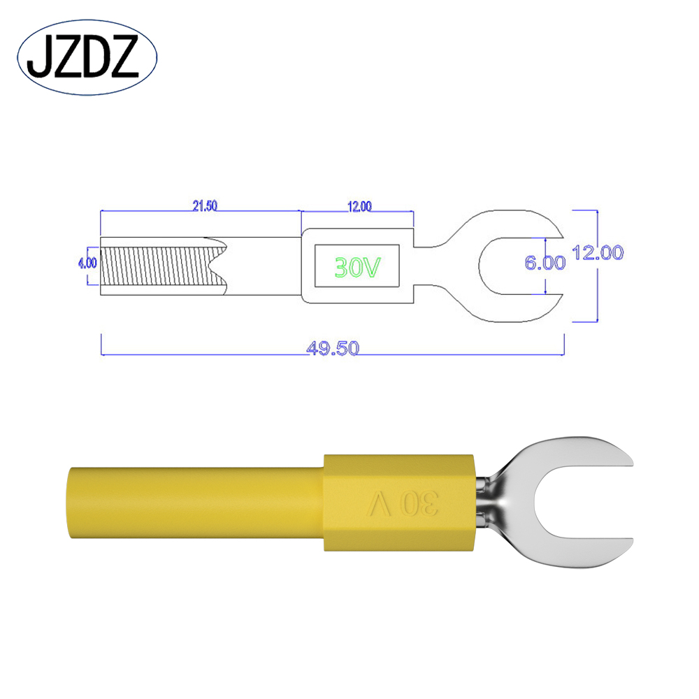 JZDZ 10PCS 6MM Insulated Fork  - Body Jewelry 4 U 评论和价格