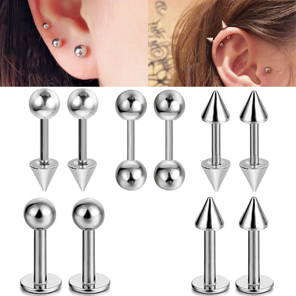 2Pcs Medical Stainless Steel L - Body Jewelry Trend 评论和价格