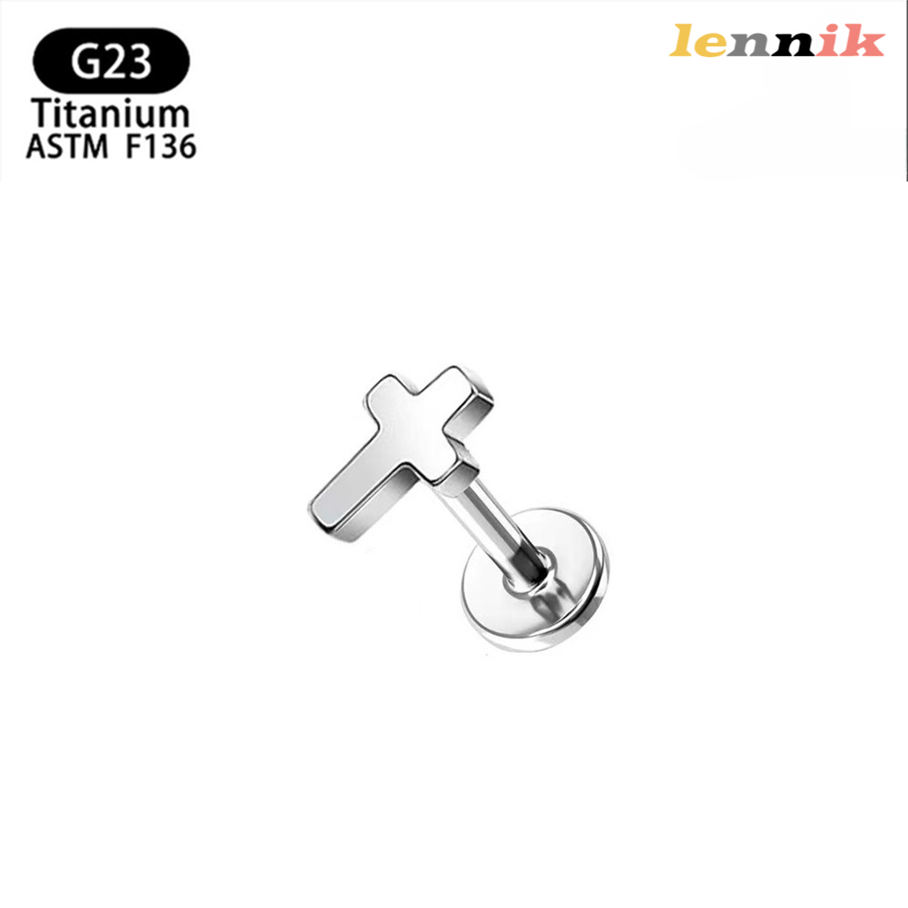 LENNIK F136 Titanium Alloy Cro - Body Jewelry Titanium 评论和价格
