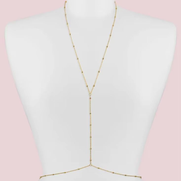 Fashion Simple Bead Chain Bohe - Body Jewelry Bra 评论和价格