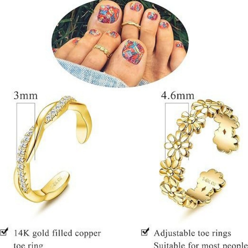 14K Gold-Plated Adjustable Zir - Body Jewelry Hoops 评论和价格