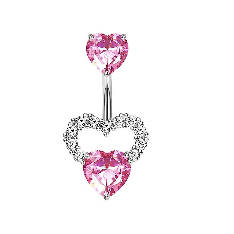 1PCS Pink Crown Belly Button R - Body Jewelry Hoops 评论和价格