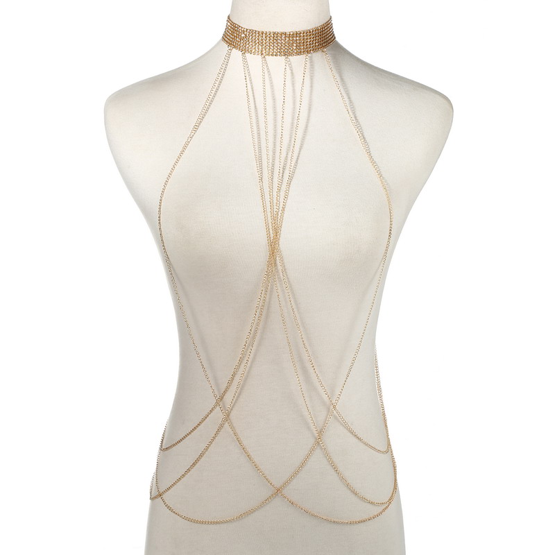 Gold Color Body Chain Women  R - Body Jewelry Waist 评论和价格