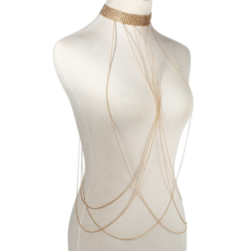 Gold Color Body Chain Women  R - Body Jewelry Waist 评论和价格