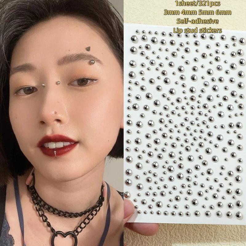 321pcs Non Piercing Lip Studs  - Body Jewelry And Piercing 评论和价格