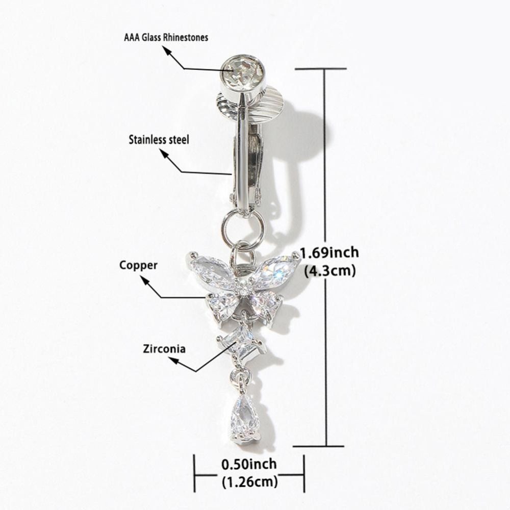 Clip on Belly Button Body Jewe - Body Jewelry Materials 评论和价格