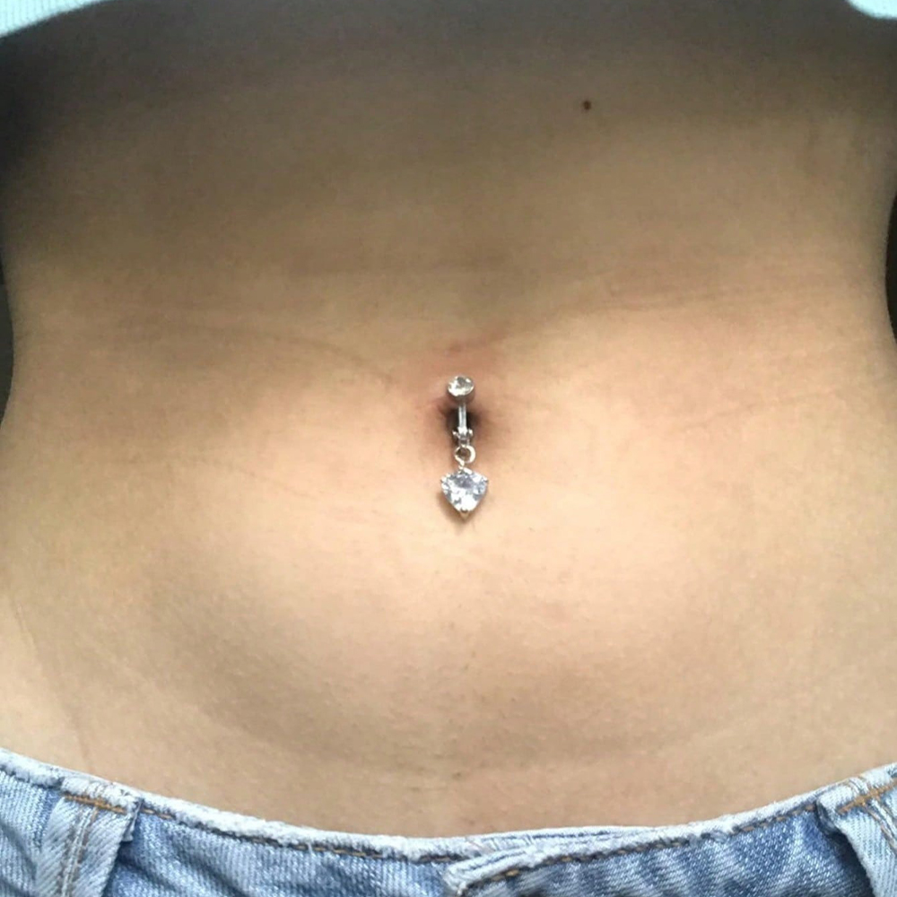 Gold Fake Belly Piercing Cubic - Body Jewelry And Piercing 评论和价格