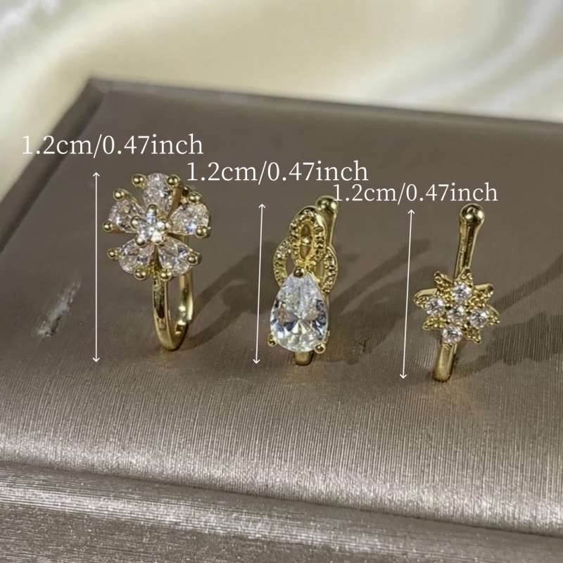 3-piece French style minimalis - Body Jewelry Materials 评论和价格