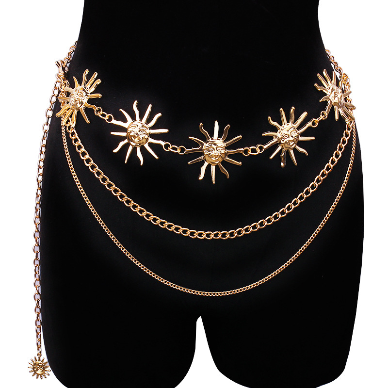 Chunky Multilayer Punk Gothic  - Body Jewelry Waist 评论和价格