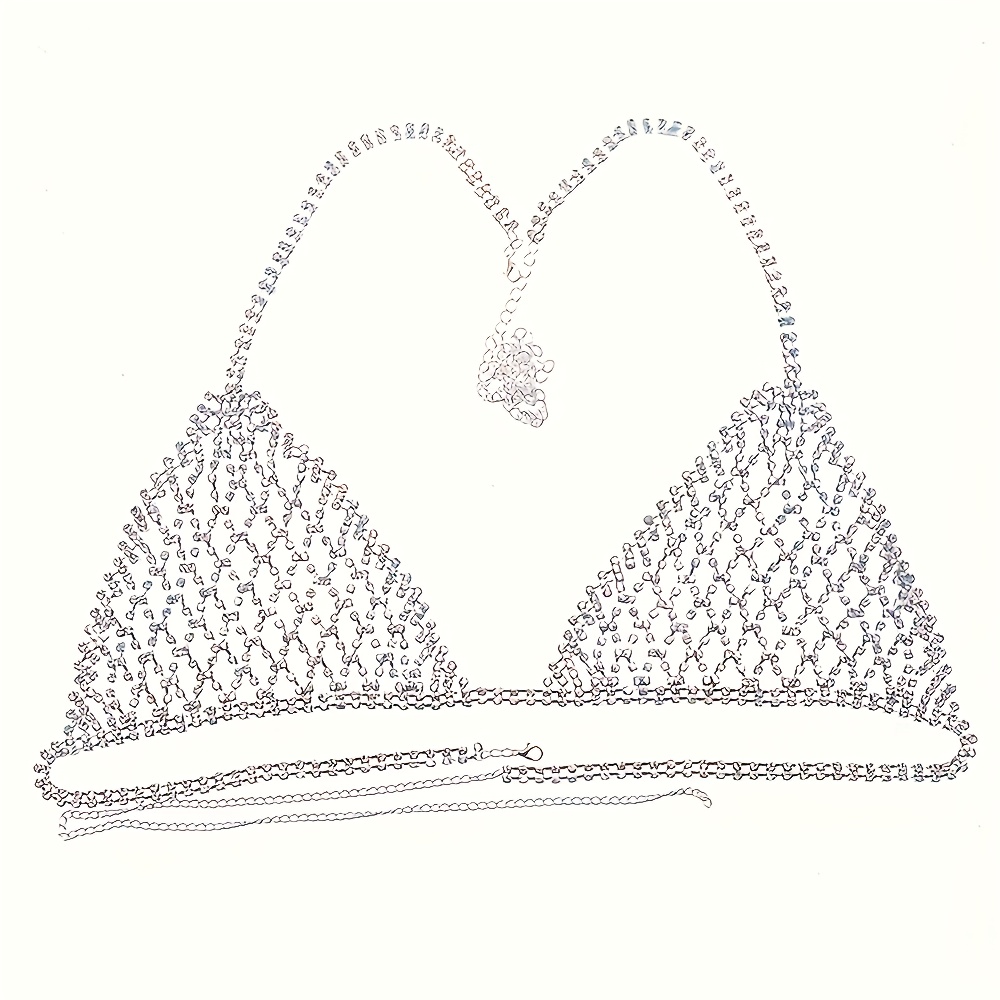 Personalized Sparkling Silvery - Body Jewelry Bra 评论和价格