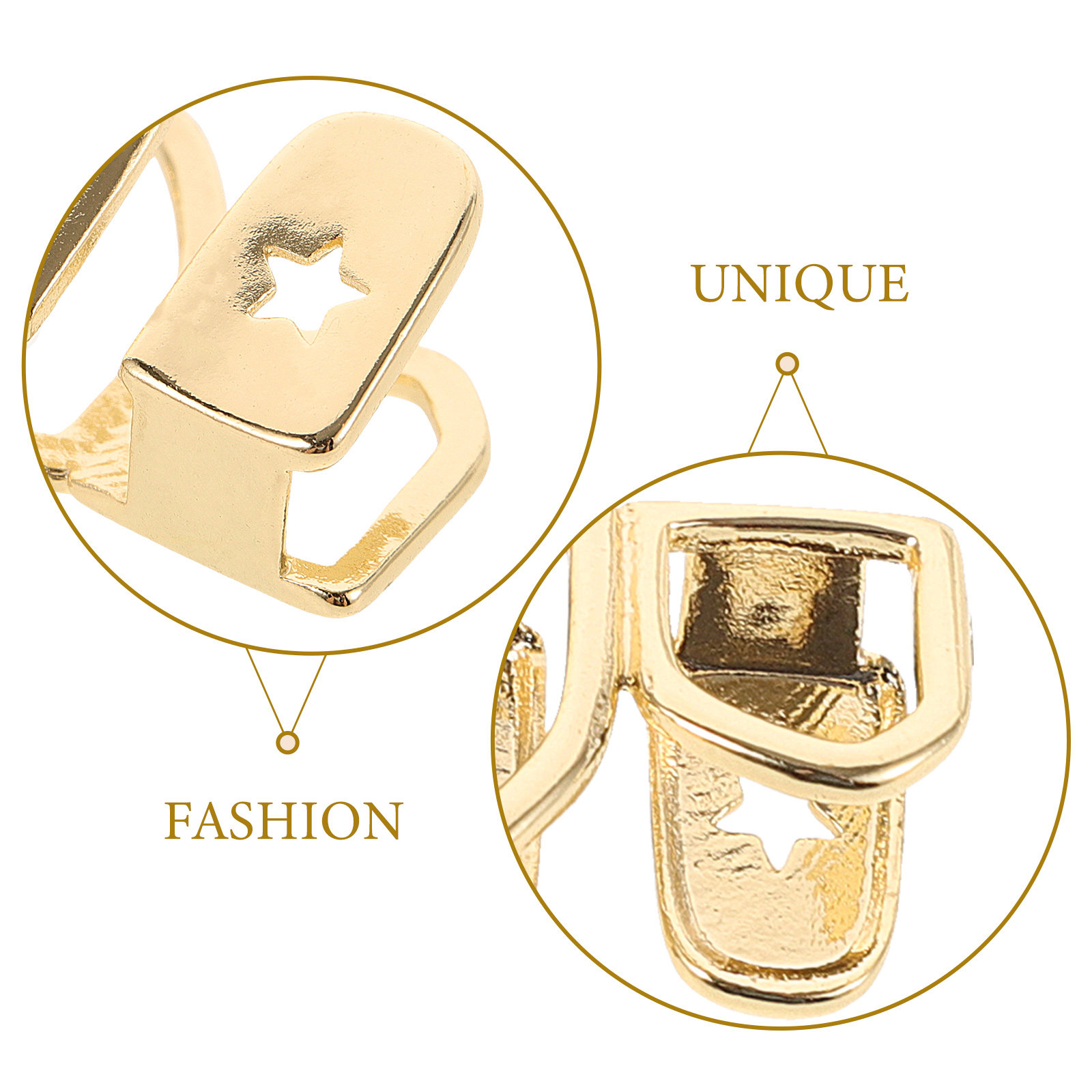 2Pcs Hip Hop Teeth Grills Copp - Body Jewelry Materials 评论和价格
