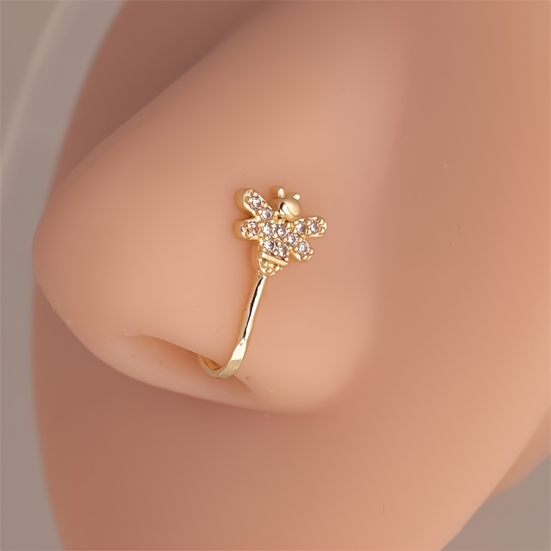 1-piece cute little bee zircon - Body Jewelry Materials 评论和价格