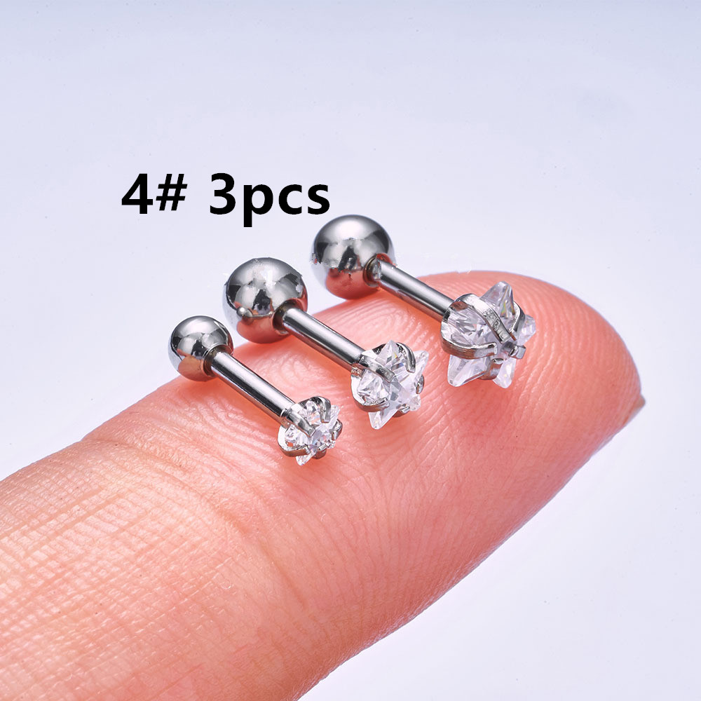 Helix Piercing Star Earrings W - Body Jewelry Trend 评论和价格