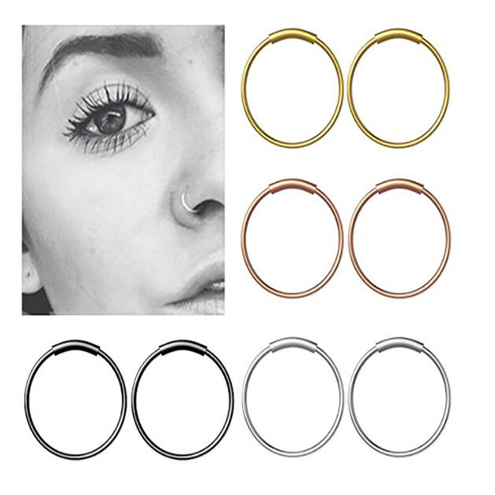 3pcs/lot 316L Surgical Steel S - Body Jewelry Hoops 评论和价格