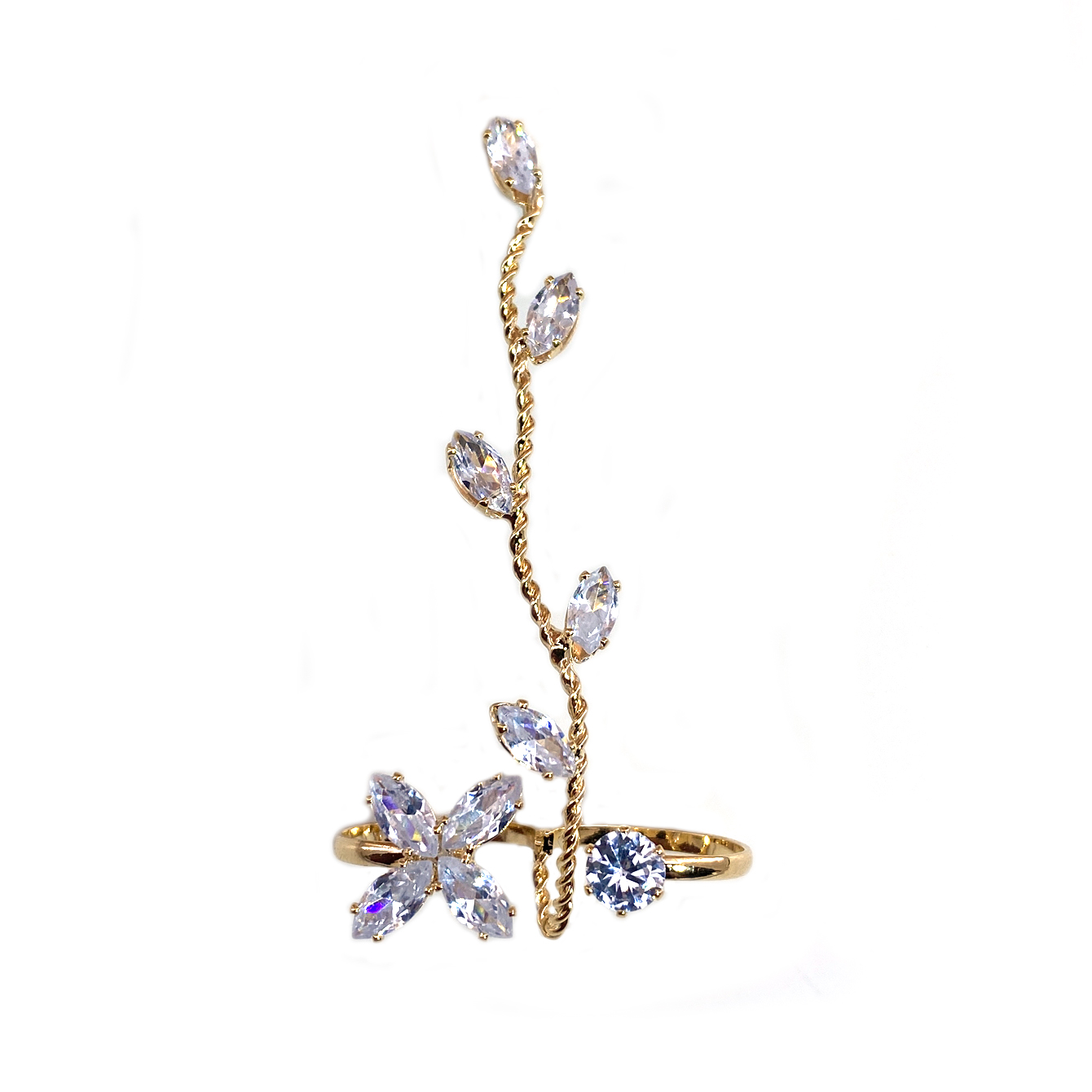 1pc Exquisite Zircon Foot Ring - Body Jewelry Hoops 评论和价格