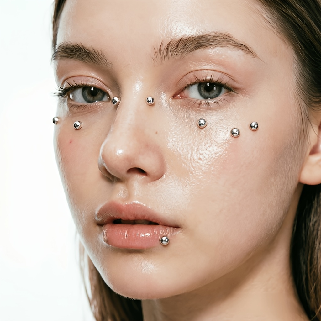 4pcs Set of Piercing-Free Self - Body Jewelry And Piercing 评论和价格